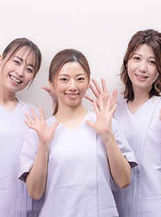 施術スタッフが全員女性